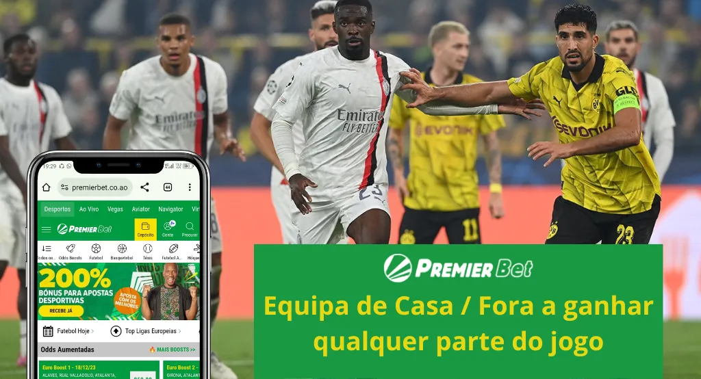 Equipa de Casa ou Fora ganha qualquer parte