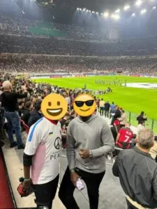 Os vip no campo San siro do Ac Milan